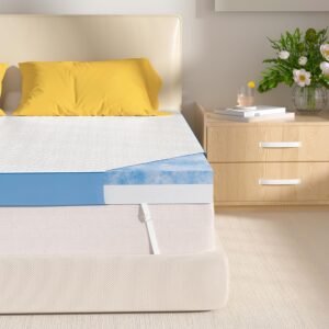 4 Inch Twin XL Mattress Topper White Memory Foam Mattress Topper 39×80 Inch Extra Firm Back Pain Relief Enhanced Cooling Pad for Back Pain, High Support