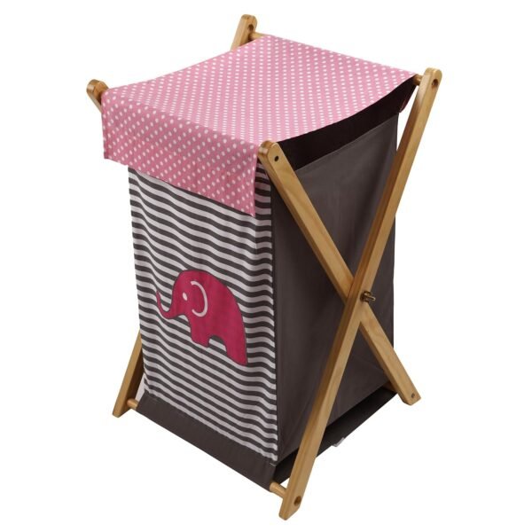 Bacati - Elephants Pink/grey Hamper