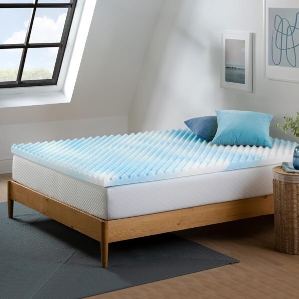 ZINUS 2 Inch Swirl Gel Cooling Memory Foam Mattress Topper, Smaller, More Convenient WonderBox Packaging, Cooling, Airflow Design, CertiPUR-US Certified, Twin XL - Image 10