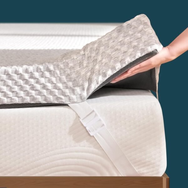 SyMax Twin XL Memory Foam Mattress Topper 3 Inch Cooling Gel Mattress Topper Memory Foam Pad Soft for Pressure Relief Sofa Bed Mattress Topper with Cover Twin XL Size - Image 4