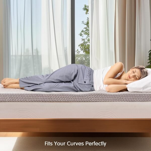CHUN YI 3 Inch Twin XL Memory Foam Mattress Topper College Dorm, Bed Topper with Soft Cover for Pressure Relief, Breathable Mattress Pad for Sleeper Sofa, RV, Camper, CertiPUR-US Certified - Image 7