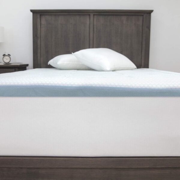 SensorPEDIC SensorCOOL 3-Inch Gel-Infused Mattress Topper, Twin, White - Image 7