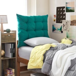 DormCo Rainha – Puffy Tufted College Headboard – Emerald Green