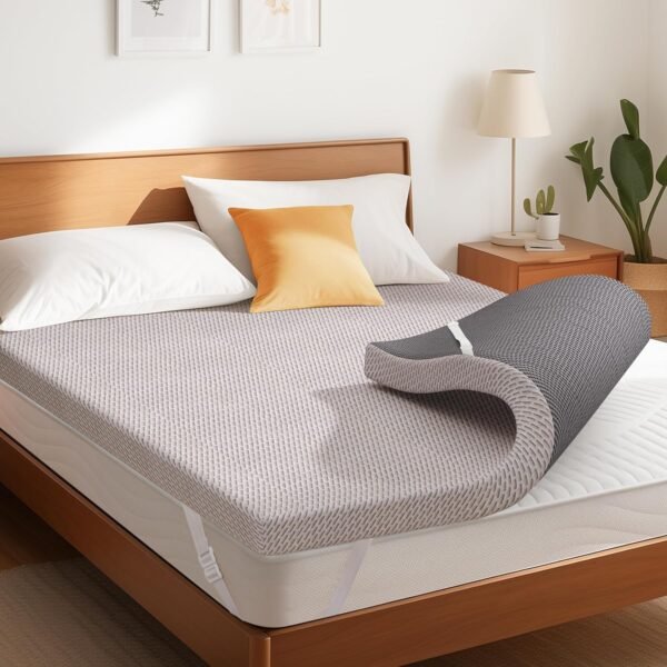 CHUN YI 3 Inch Twin XL Memory Foam Mattress Topper College Dorm, Bed Topper with Soft Cover for Pressure Relief, Breathable Mattress Pad for Sleeper Sofa, RV, Camper, CertiPUR-US Certified - Image 8