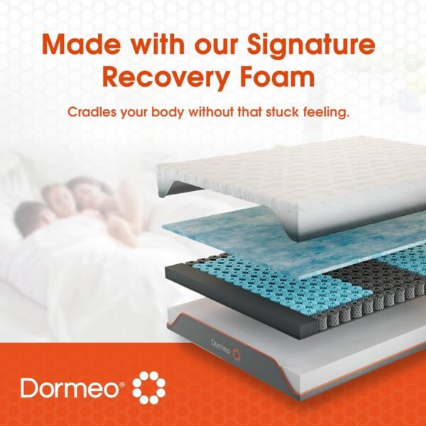 Dormeo Recovery 10" Twin XL Mattress with Signature Recovery Foam™ and Pressure Relieving OctaspringⓇ Technology, Medium Firm - 80” L x 38” W x 10” H - Image 3