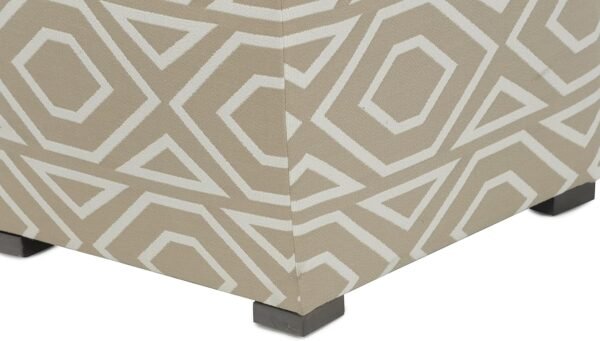 MJL Furniture Designs Tami Square Storage Ottoman, Fabric Upholstered Cube for Living Room, Bedroom or Dorm, Extra Seating Perfect for Small Spaces, 20 Inch, Natural - Image 6