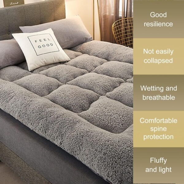 Foldable Floor Mattress, Double Single Japanese Futons, Roll Mat Foldable Queen Mattress, for Home Camping Couch, 120*200cm - Image 4