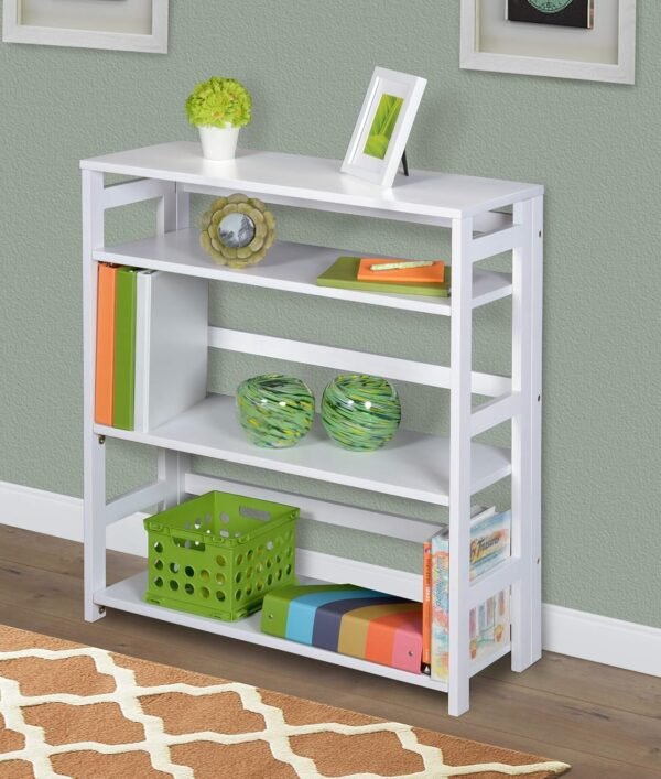 Regency Flip Flop Folding Bookcase, 34" x 30", White - Image 2