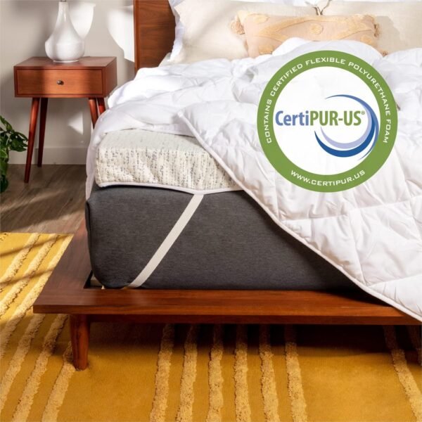ViscoSoft 3 Inch Memory Foam Mattress Topper Full XL - Select High Density Ventilated Extra Long Mattress Pad - Premium Removable Rayon Cover - Image 6