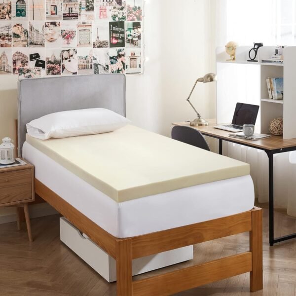 USA Made 3" Memory Foam Twin/Twin XL Mattress Topper - Image 2