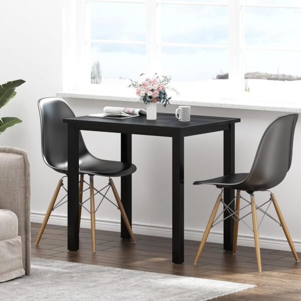 Need Dining Table Small Computer Desk for Home&Office- 31.5" Length Small Writing Desk Gaming Desk Students Laptop Use, Black Desktop & Black Frame AC3CB(80 * 60) - Image 2