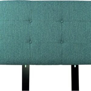 MJL Furniture Designs Ali Collection Olivia Series Upholstered, Tufted and Padded Twin Size Headboard Contemporary Styled Bedroom Décor, Twin Size, Teal
