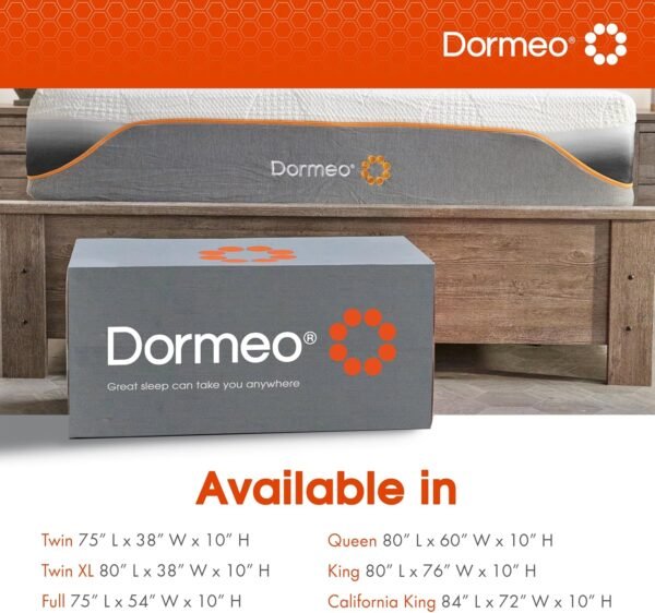 Dormeo Recovery 10" Twin XL Mattress with Signature Recovery Foam™ and Pressure Relieving OctaspringⓇ Technology, Medium Firm - 80” L x 38” W x 10” H - Image 7