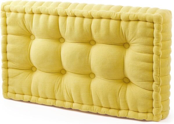 DormCo Rainha® - Ultra Thick Tufted College Headboard - Yellow - Image 5