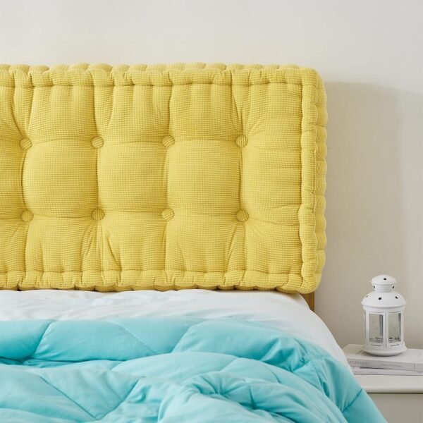 DormCo Rainha® - Ultra Thick Tufted College Headboard - Yellow - Image 2