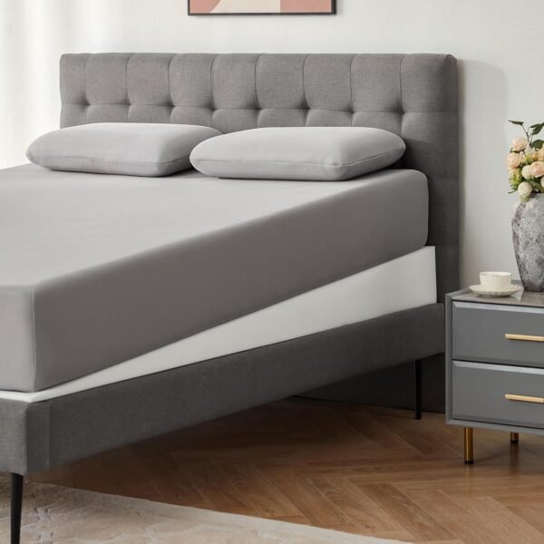 Mattress Wedge Only, 7-Inch Twin Inclined Bed Wedge Mattress Topper for Acid Reflux, GERD, Neck & Back Pain, Snoring, Adjustable Elevator Under Mattress Support for Bedroom - Image 2