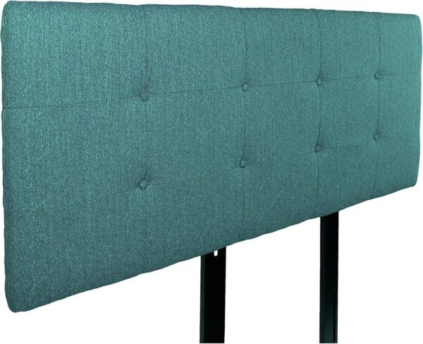 MJL Furniture Designs Ali Collection Olivia Series Upholstered, Tufted and Padded Twin Size Headboard Contemporary Styled Bedroom Décor, Twin Size, Teal - Image 3