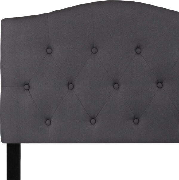 Flash Furniture Cambridge Tufted Upholstered Twin Size Headboard in Dark Gray Fabric - Image 5