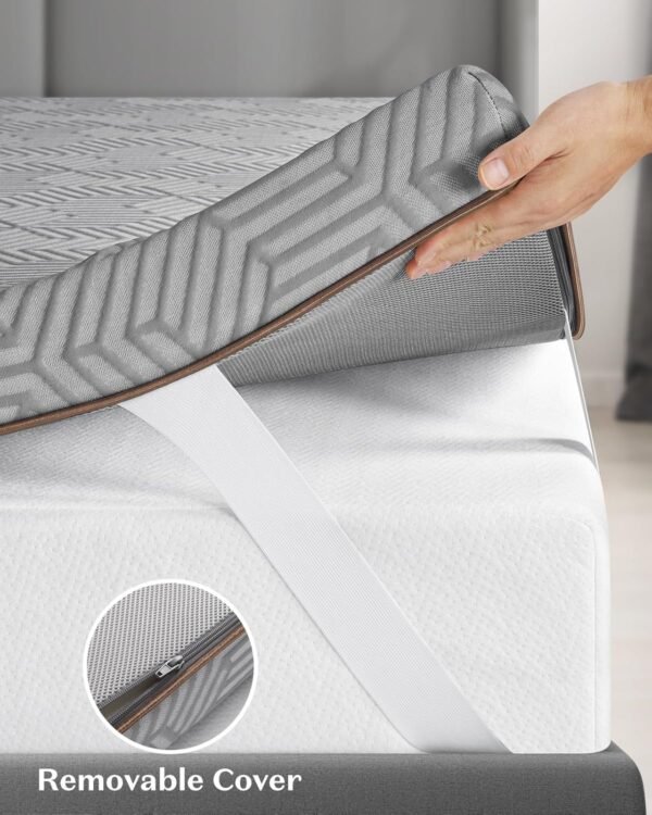 BedStory Firm Mattress Topper Twin XL - 3 Inch Memory Foam Mattress Topper - High Density Foam Bed Toppers for Back Pain Relief - Image 4
