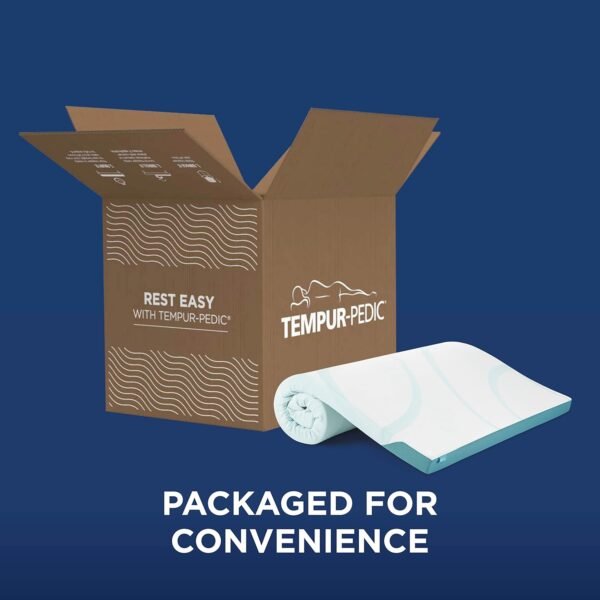 Tempur-Pedic TEMPUR-Adapt + Cooling 3-Inch Full Mattress Topper Medium Luxury Premium Foam, Washable Cover, Medium Cooling Topper,white - Image 6