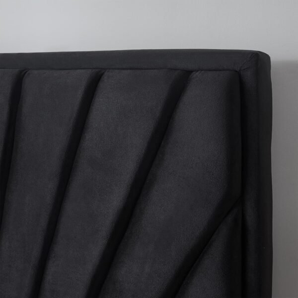 Tavira Allure® College Dorm Headboard - Sunrise Panel - Velvety Black - Image 4