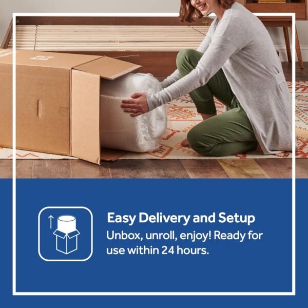 Sealy - Memory Foam Bed in a Box - 8 Inch, Medium Feel, Full Size, CopperChill Technology, CertiPur-US Certified White - Image 9