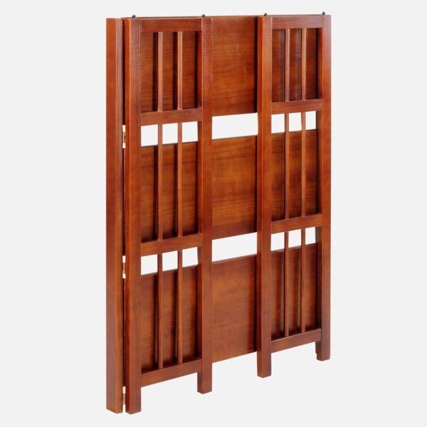 Casual Home 3-Shelf Folding Stackable Bookcase (27.5" Wide)-Mahagony - Image 6