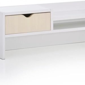 Brite Desktop Hutch for 30″W Desks Light Maple