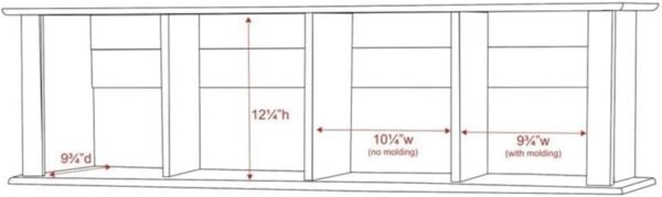 Prepac Wall Mounted Desk Hutch, 48 x 10.5, White - Image 3