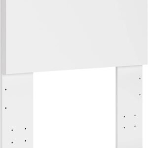 Signature Design by Ashley Onita Contemporary Adjustable Height Panel Headboard for Bedroom, Twin, White