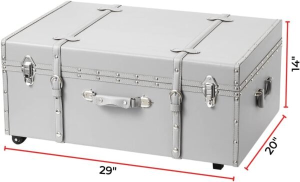 DormCo Texture Brand Trunk - Harbor Gray - Large - Image 5