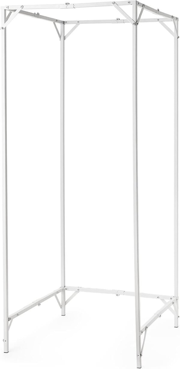 Don't Look at Me® - The Retractable Portable Changing Room - White Frame with White Fabric - Image 3