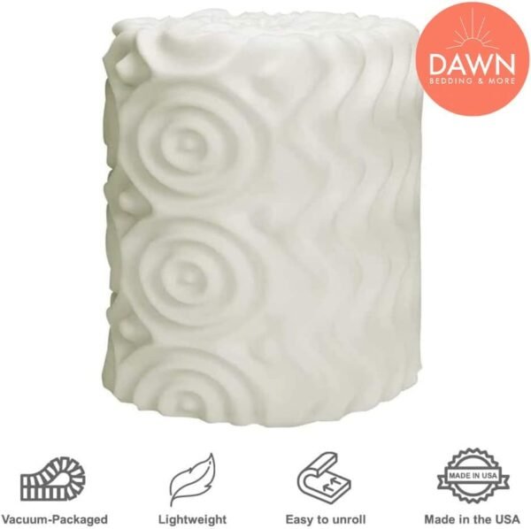 Dawn College Dorm Mattress Topper | Twin XL Egg Crate Foam | Supportive, Quality Sleep, Hypoallergenic, Cooling | Made in USA | CertiPUR - Image 4
