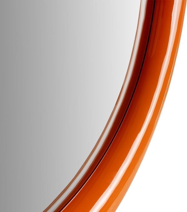 Arch Mirror Bathroom Vanity Wall Mirror with Wood Frame Pop Bagel Shaped Wall Mirror (Orange, 32"x24") - Image 4