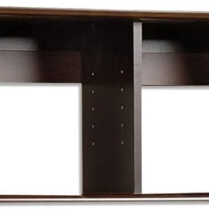 Prepac Wall Mounted Desk Hutch, 48 x 10.5, Espresso