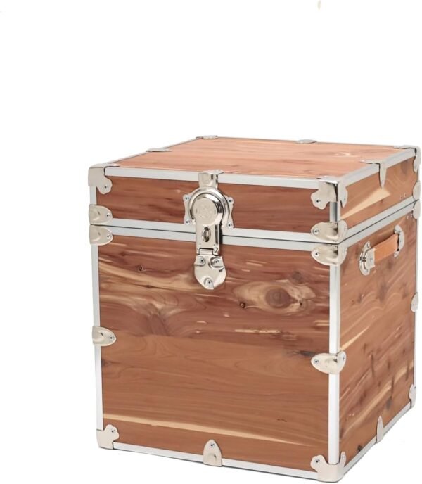 Rhino Trunk & Case Knotty Cedar Cube Trunk For Foot Locker Style & End of Bed Storage 18"x18"x20"