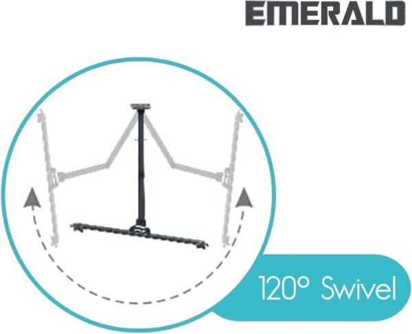 Emerald Extra Extension Full Motion TV Wall Mount Bracket for 37-85inch TVs - Universal Mount for Sony LG Samsung and All Other Brands (8904) - Image 5