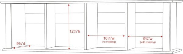 Prepac Wall Mounted Desk Hutch, 48 x 10.5, Espresso - Image 3