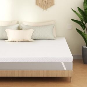 Queen Mattress Topper, 4 Inch Memory Foam Mattress Topper, Bed Topper for Pressure Relief, Breathable Mattress Pad with Removable & Washable Bamboo Cover, CertiPUR-US