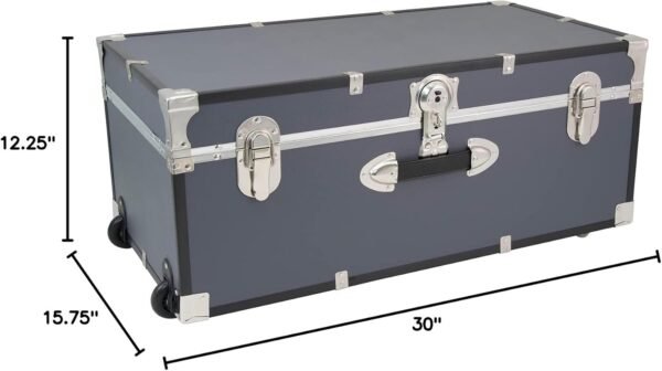 Seward Explorer Gray Trunk with Wheels and Lock SWD6115-29 - Image 3