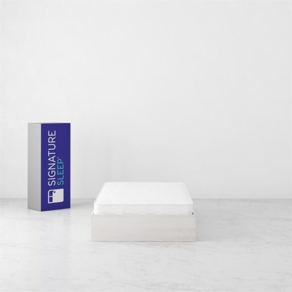 Signature Sleep Magnus Platform Bed Frame and Mattress Set, Twin, Ivory Oak - Image 15