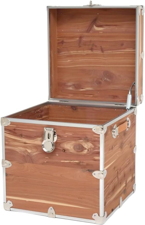Rhino Trunk & Case Knotty Cedar Cube Trunk For Foot Locker Style & End of Bed Storage 18"x18"x20" - Image 3