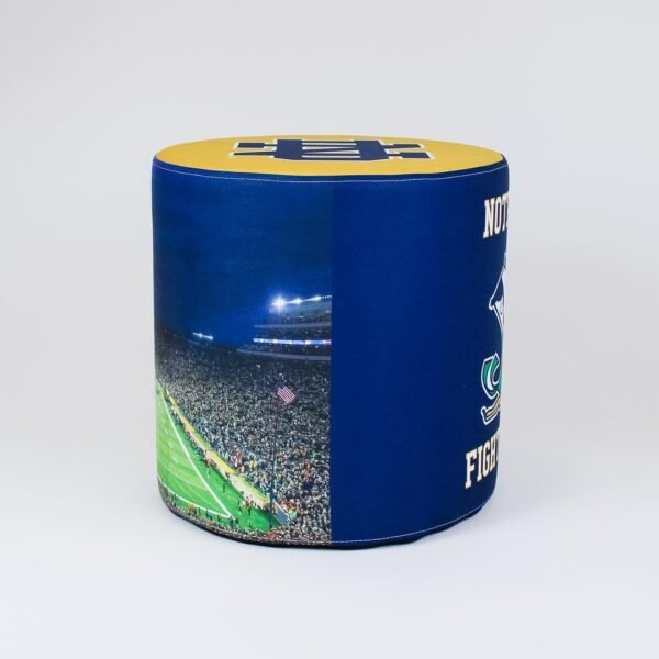 Goldie University of Notre Dame Fighting Irish Ottoman for College Fans - Image 2