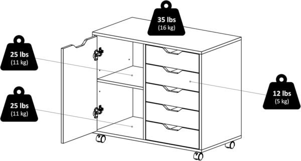 Winsome cabinets Wood Halifax Storage/Organization, Black - Image 11