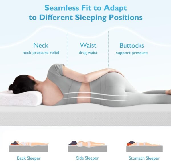 YRLLENSDAN Premium Twin XL Mattress - 8 Inch Gel Memory Foam for Cool Sleep & Pressure Relief, Medium Firm, CertiPUR-US Certified Bed in a Box,Comfortable Night’s Sleep - Image 4