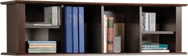 Prepac Wall Mounted Desk Hutch, 48 x 10.5, Espresso - Image 5
