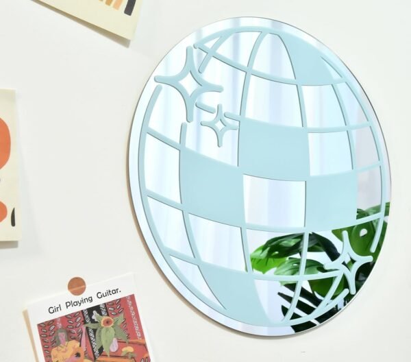 Cute Room Decor Teen Girl Room Decor Preppy Room Decor for Teen Girls Room Decor Aesthetic Bedroom Decor Aesthetic Disco Ball Decor Acrylic Mirror - Image 6
