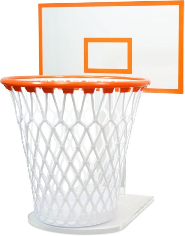 Trash Can Basketball Hoop,Basketball Net Trash Can,Waste Basket,Basketball Gift,Basketball Trash Can Holder for Home,Bedroom,Office,Gym (Including 1pc Basketball Trash Can),Acrylic Backboard
