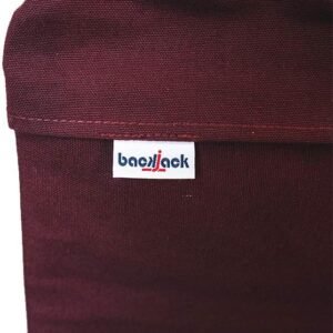 Original BackJack-Made in The USA- Burgundy Cotton Fabric Lightweight Floor Seating Chair for Gaming, Families, Parents, Daycare, Back Support, Reading, Yoga, Meditation, Dorm, School