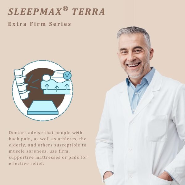 Sleepmax Extra Firm Mattress Topper Twin XL Size 4 Inch - Firm Memory Foam Mattress Topper for Pain Relief - Ventilated High Density Foam Bed Topper - No Odor, CertiPUR-US Certified - Image 4